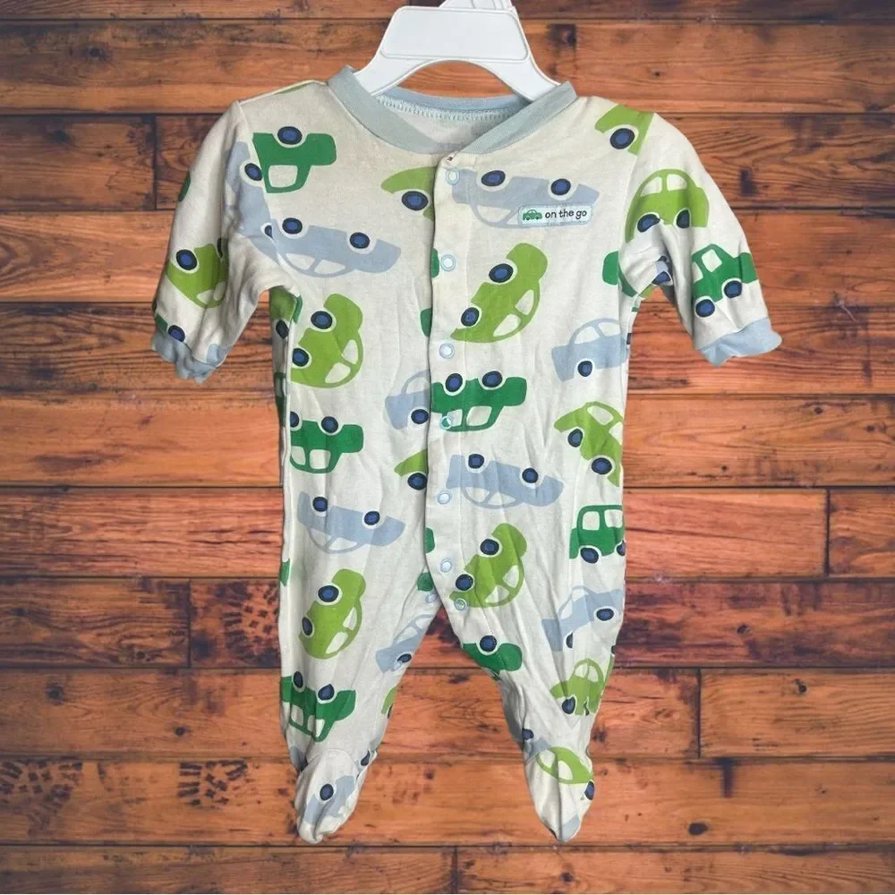 5 for $25🔥3 Months Carter's Car Print‎ Footie Jumpsuit